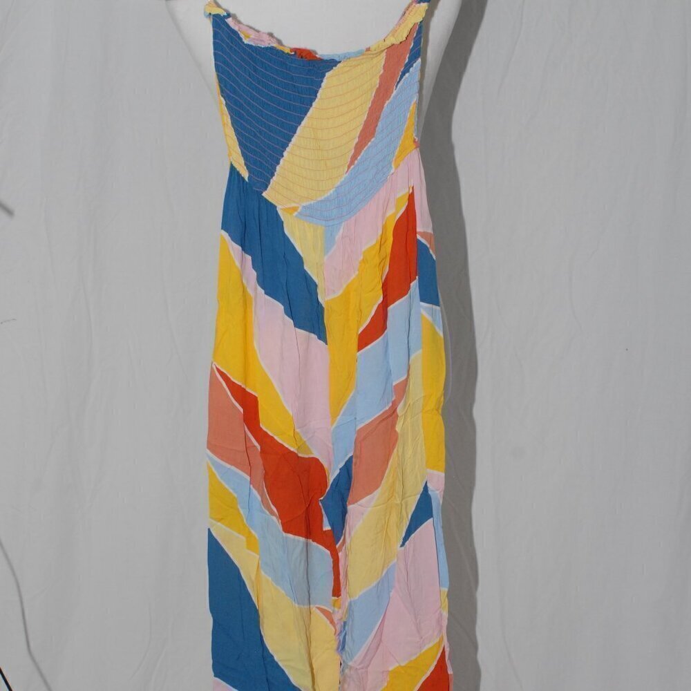 Capri Jumpsuit Rainbow Sleeveless Forever 21 Contemporary Medium Summer EUC
